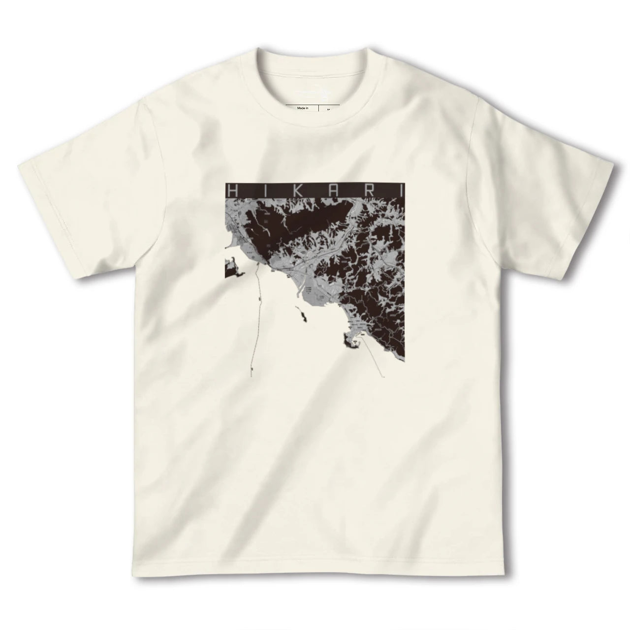 【光(山口県)】地図柄ヘビーウェイトTシャツ