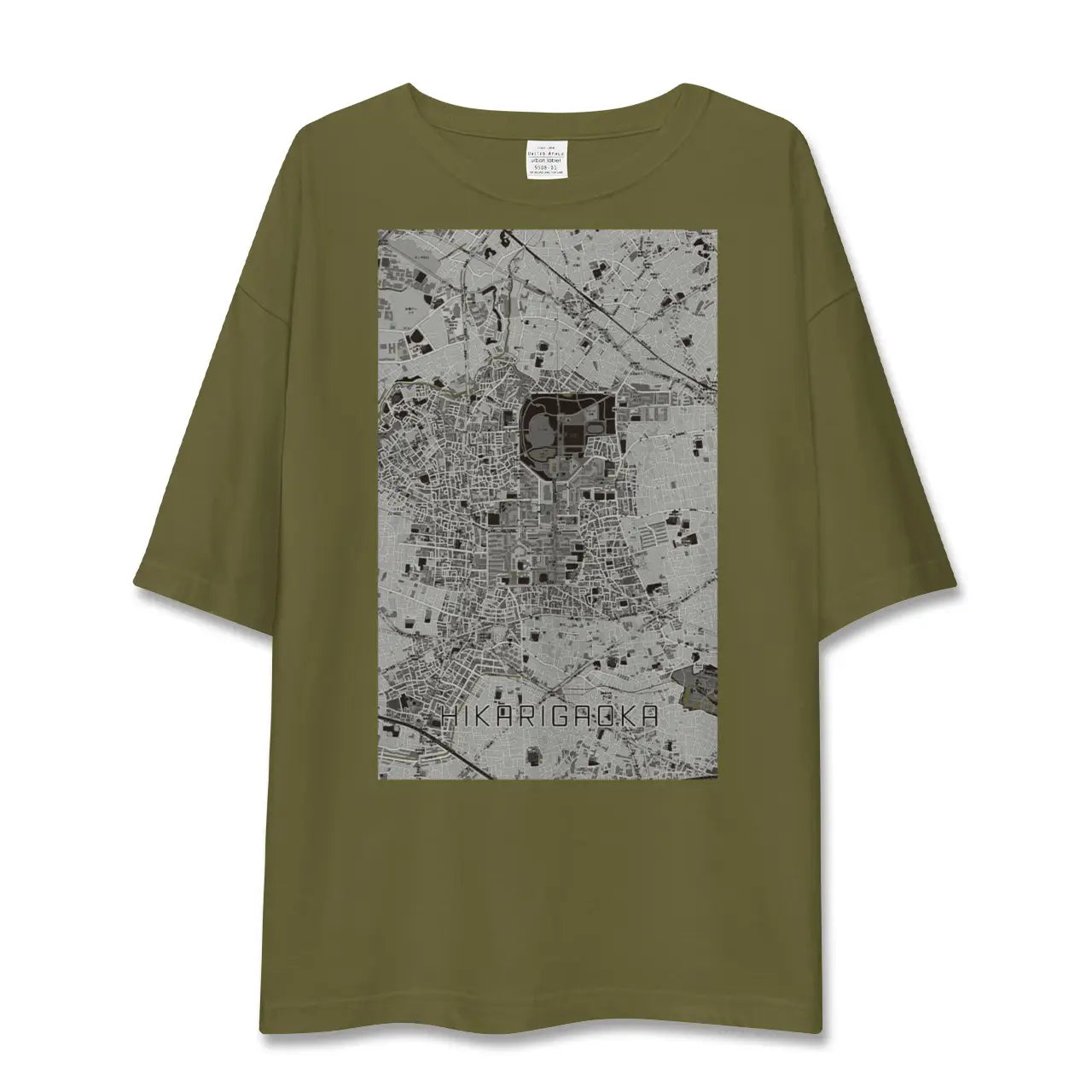 【光が丘(東京都)】地図柄ビッグシルエットTシャツ