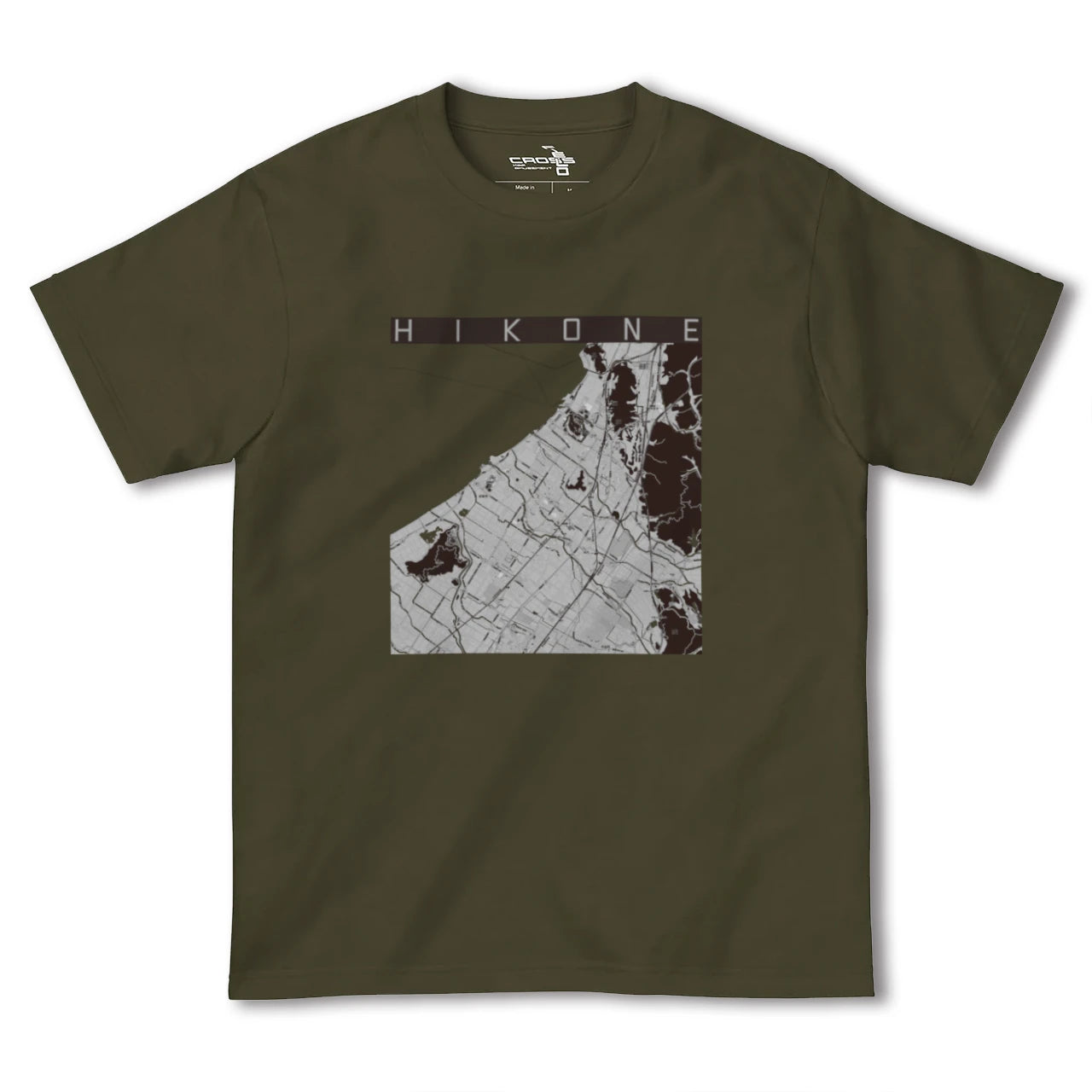 【彦根(滋賀県)】地図柄ヘビーウェイトTシャツ