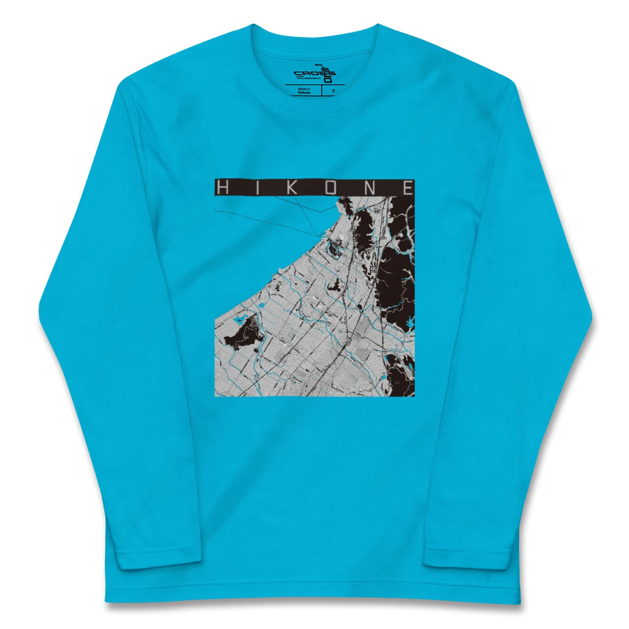 【彦根(滋賀県)】地図柄ロングスリーブTシャツ