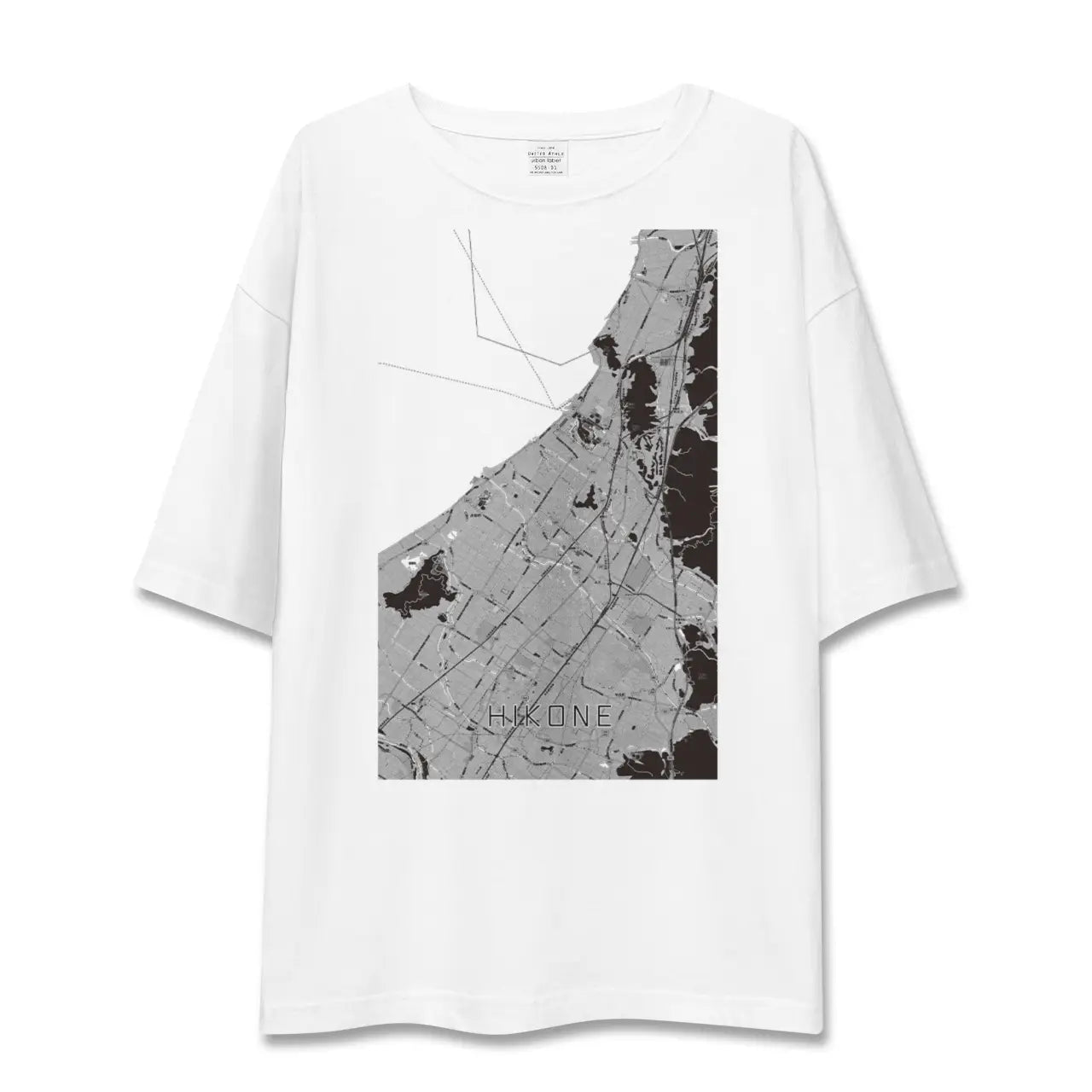 【彦根(滋賀県)】地図柄ビッグシルエットTシャツ