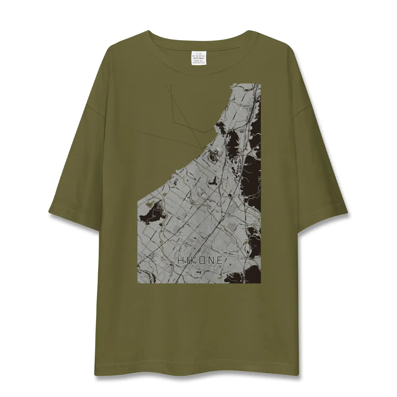 【彦根(滋賀県)】地図柄ビッグシルエットTシャツ