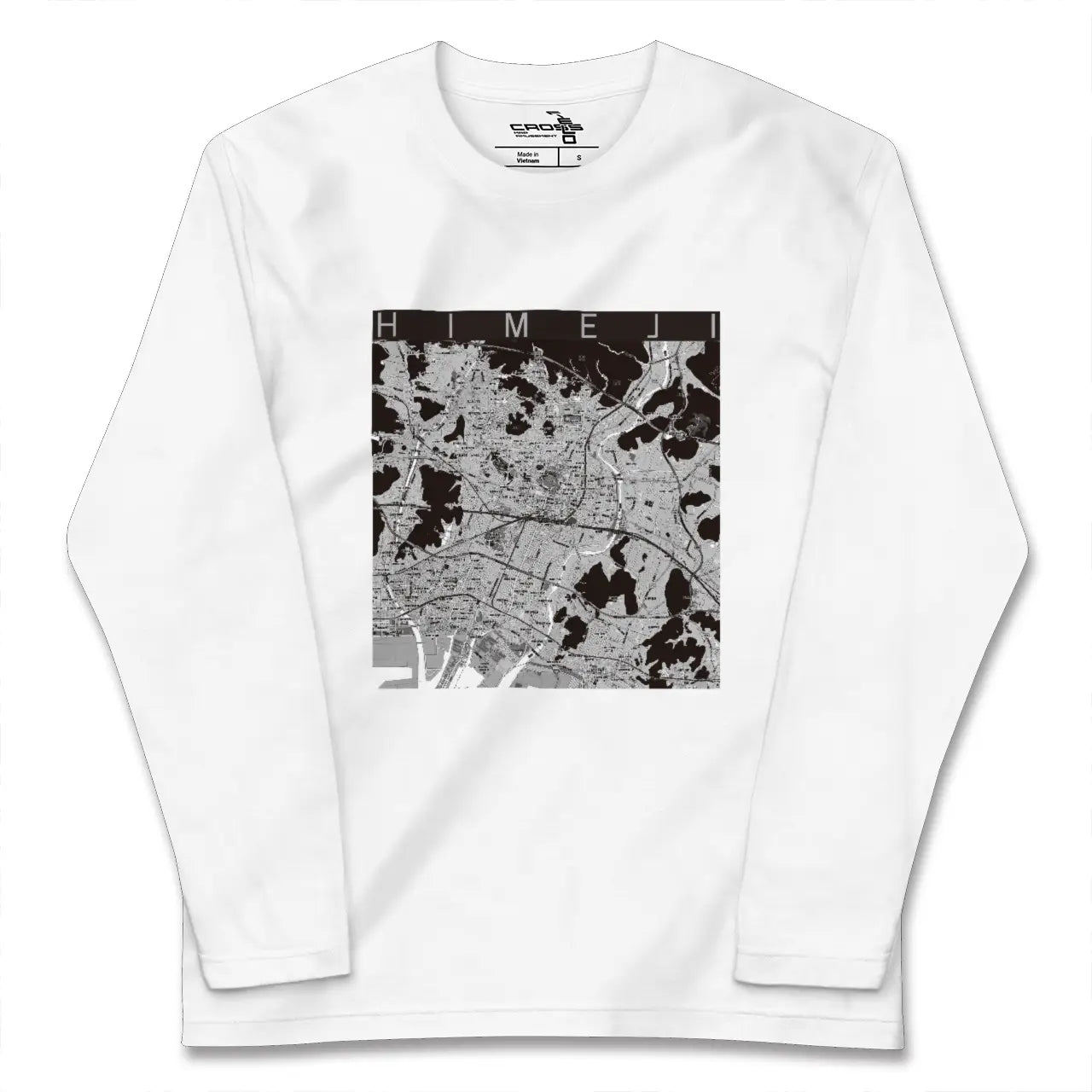 【姫路(兵庫県)】地図柄ロングスリーブTシャツ