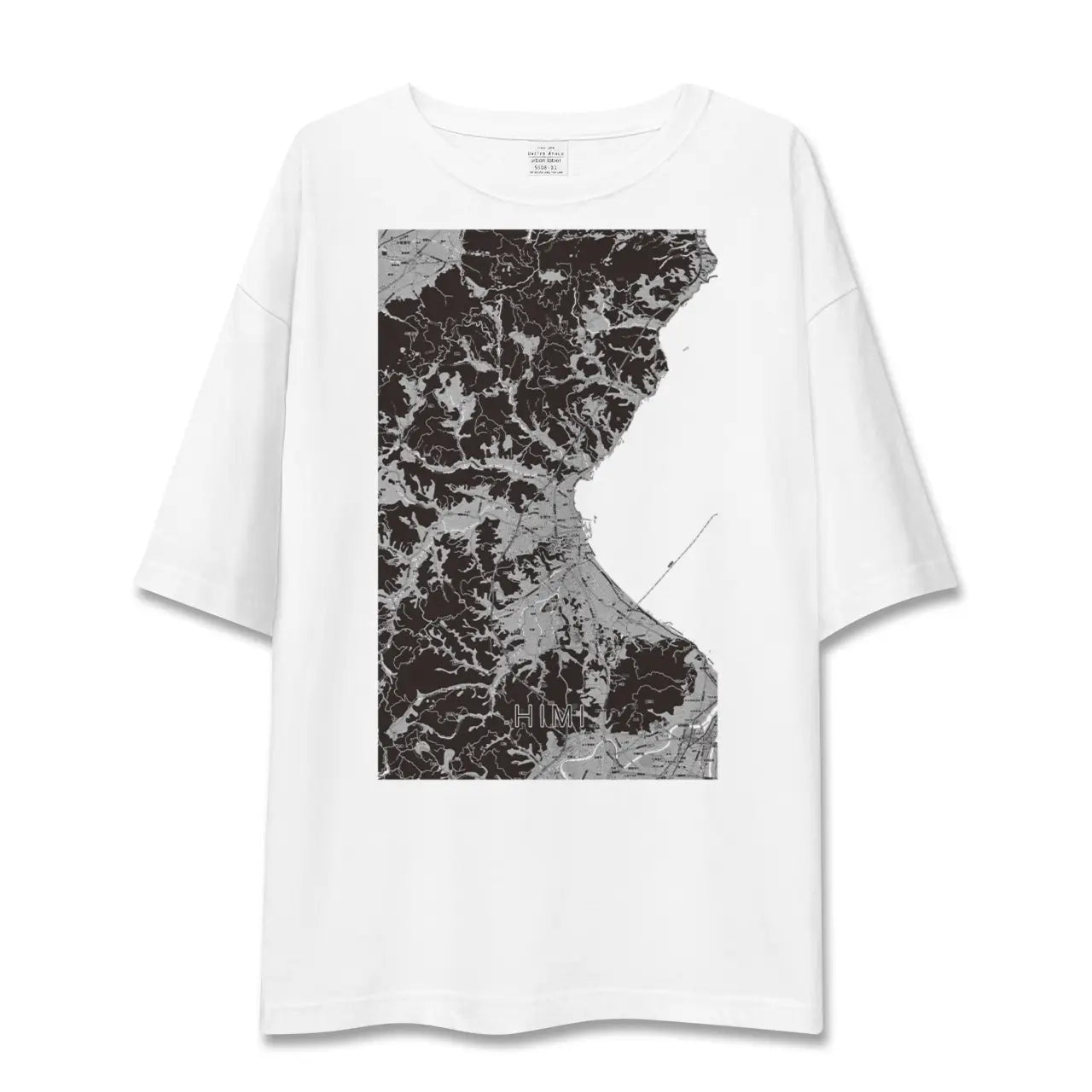 【氷見(富山県)】地図柄ビッグシルエットTシャツ