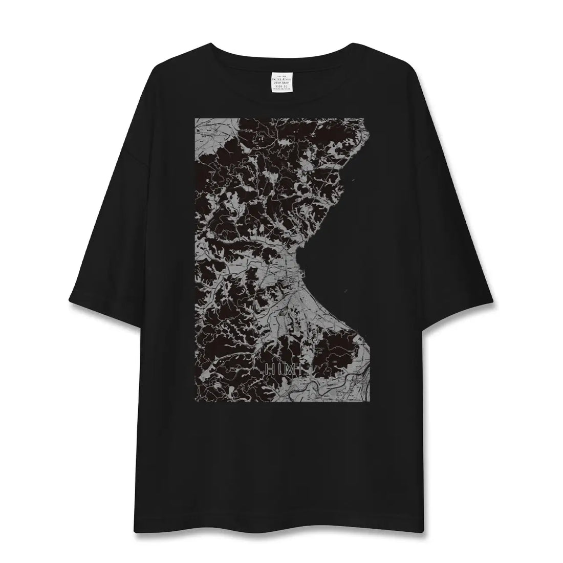 【氷見(富山県)】地図柄ビッグシルエットTシャツ