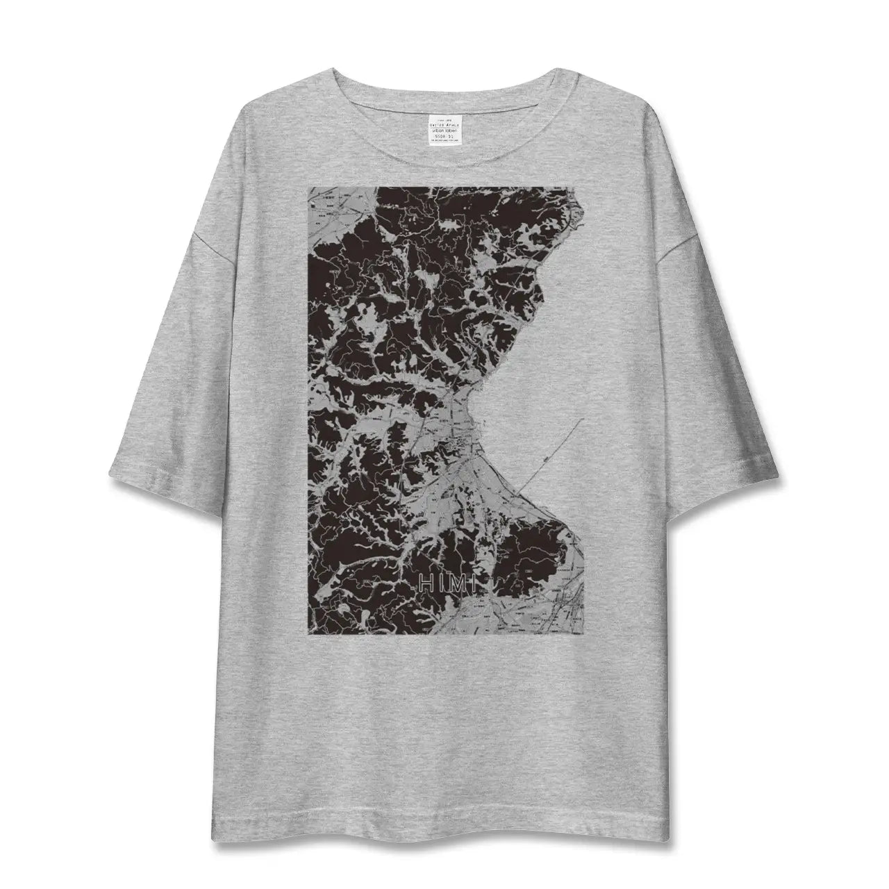 【氷見(富山県)】地図柄ビッグシルエットTシャツ