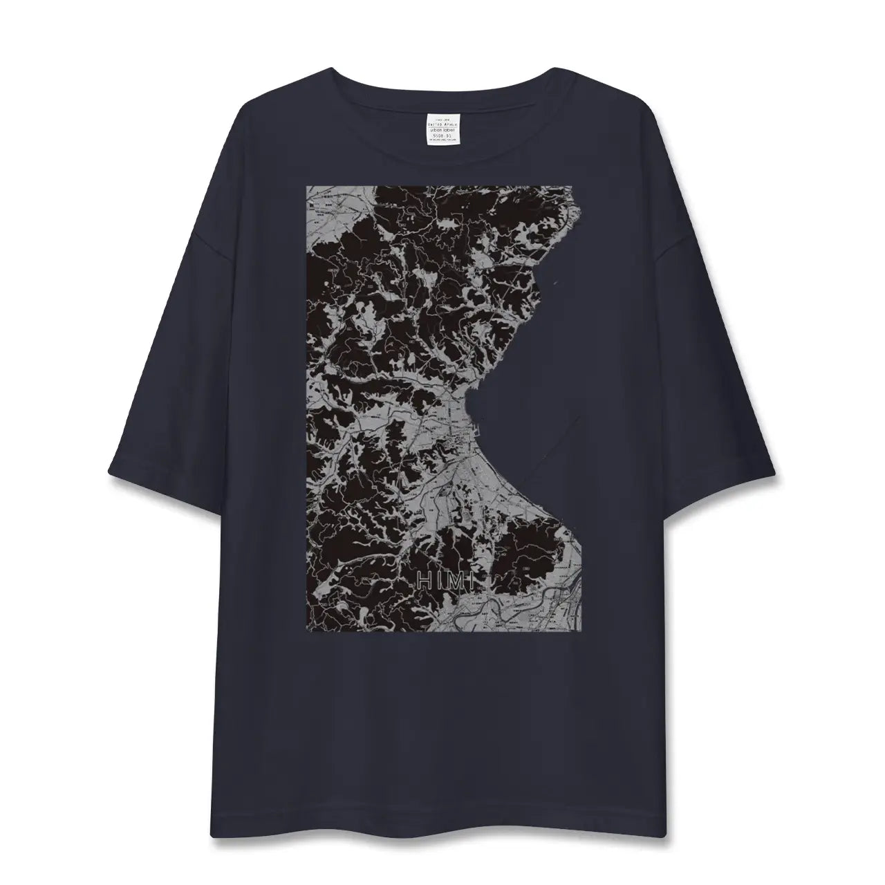 【氷見(富山県)】地図柄ビッグシルエットTシャツ