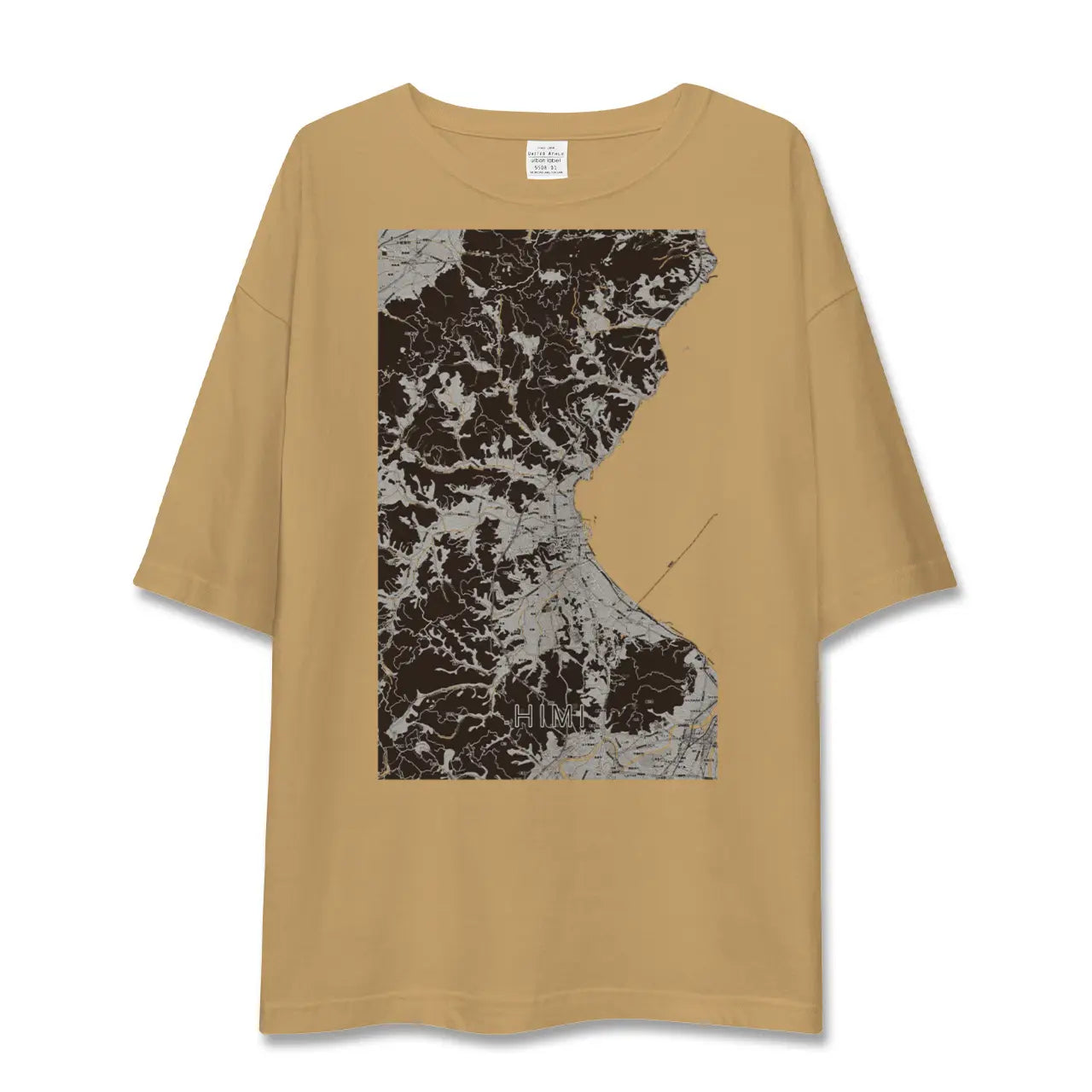 【氷見(富山県)】地図柄ビッグシルエットTシャツ