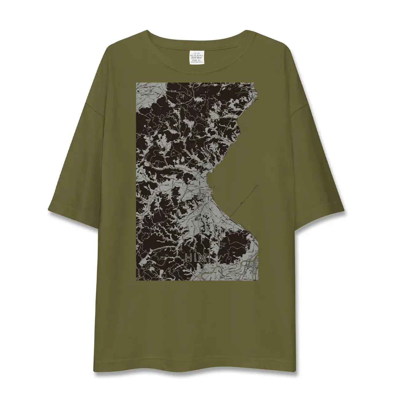 【氷見(富山県)】地図柄ビッグシルエットTシャツ