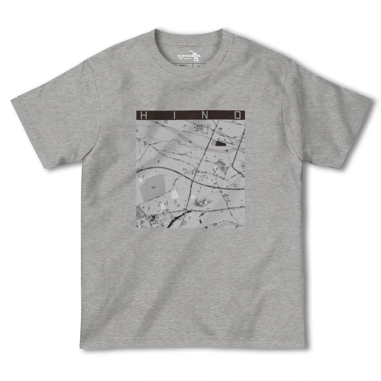 【日野(東京都)】地図柄ヘビーウェイトTシャツ