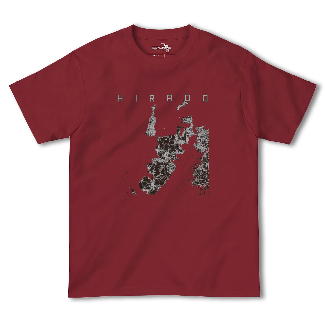 【平戸(長崎県)】地図柄ヘビーウェイトTシャツ