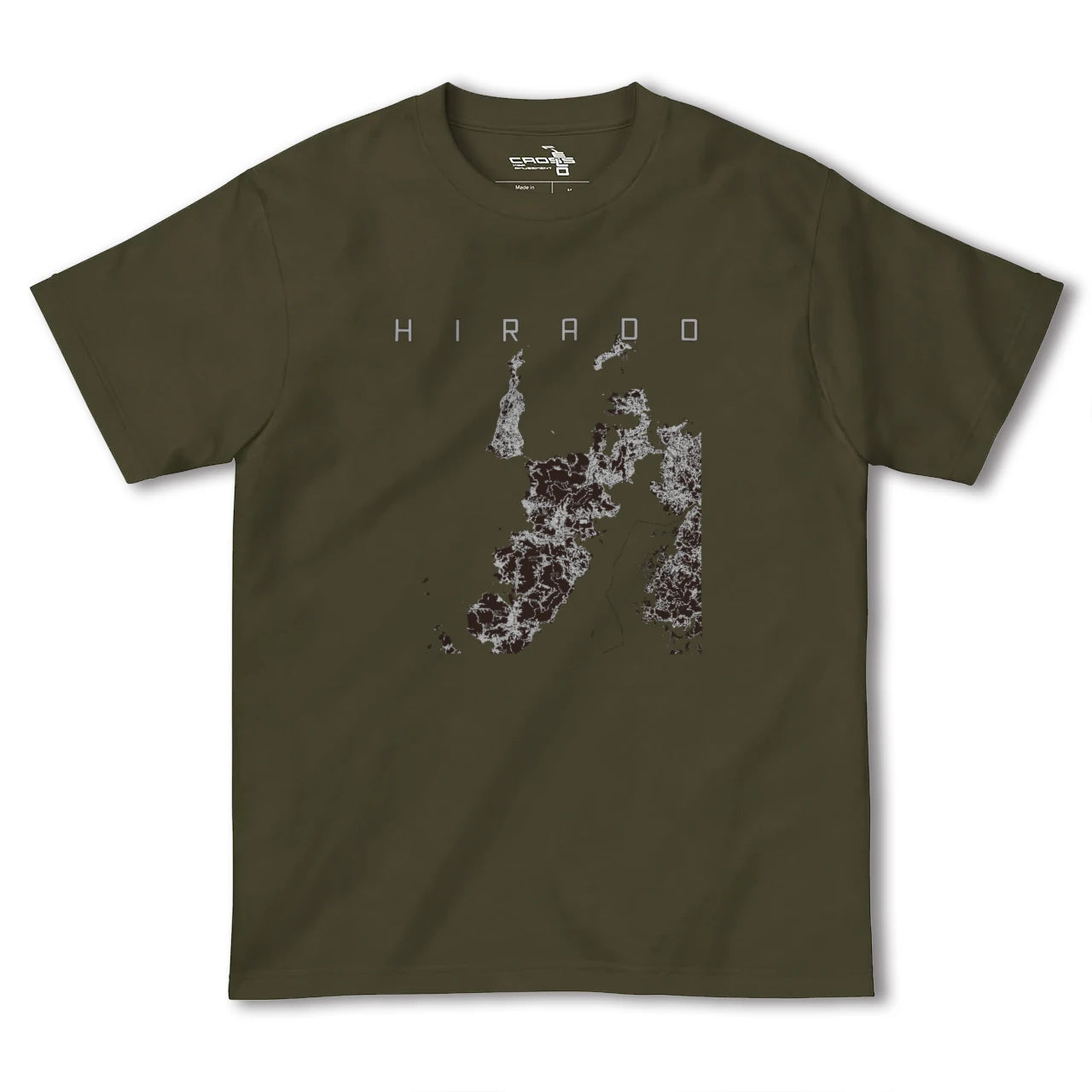 【平戸(長崎県)】地図柄ヘビーウェイトTシャツ