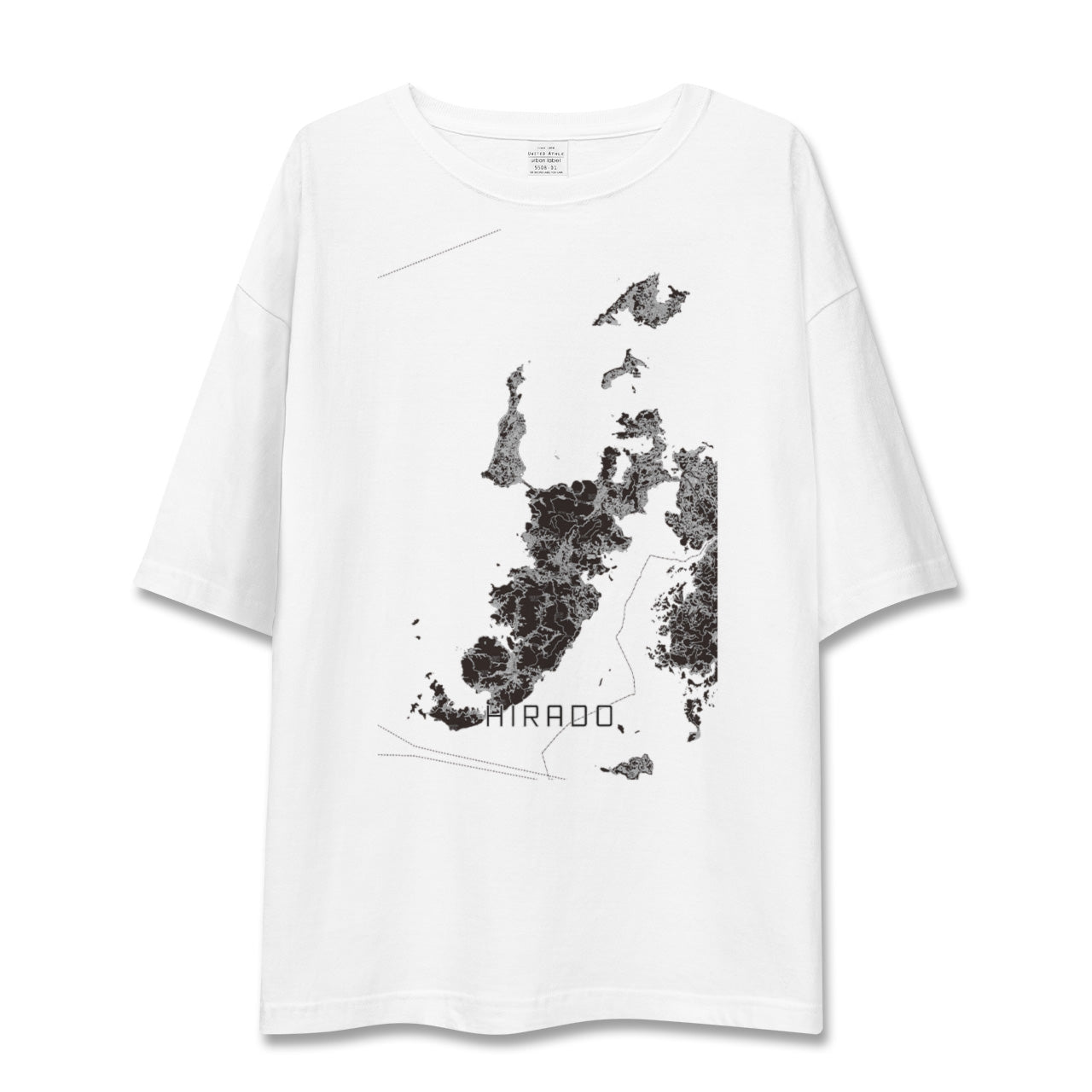 【平戸(長崎県)】地図柄ビッグシルエットTシャツ