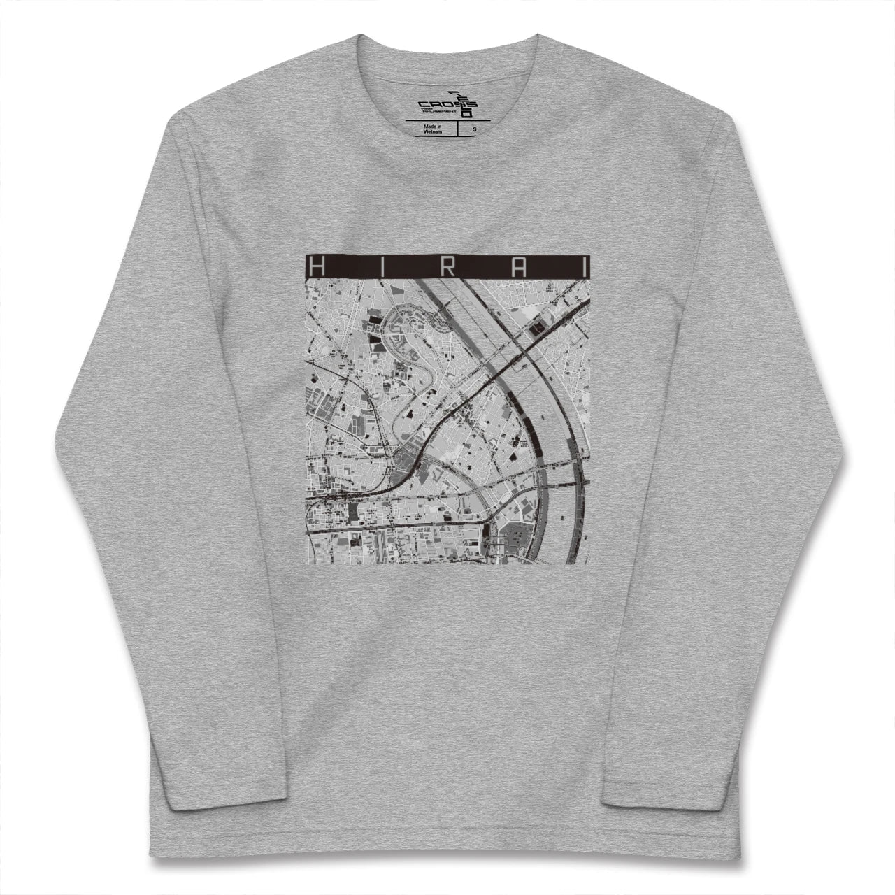【平井(東京都)】地図柄ロングスリーブTシャツ