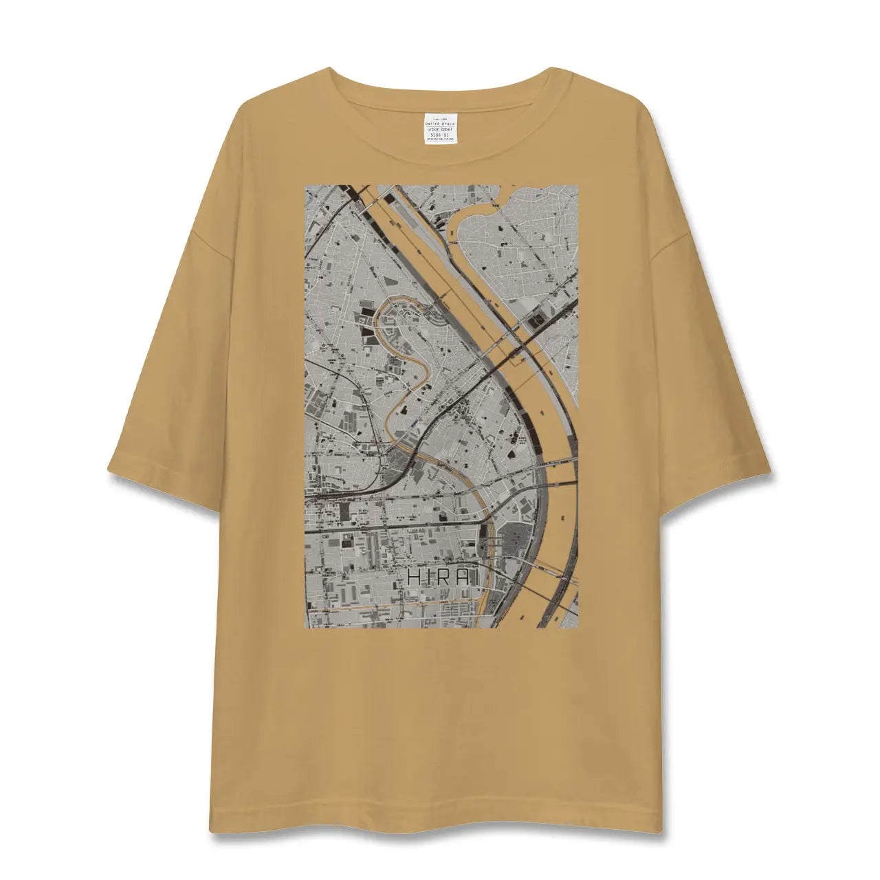 【平井(東京都)】地図柄ビッグシルエットTシャツ