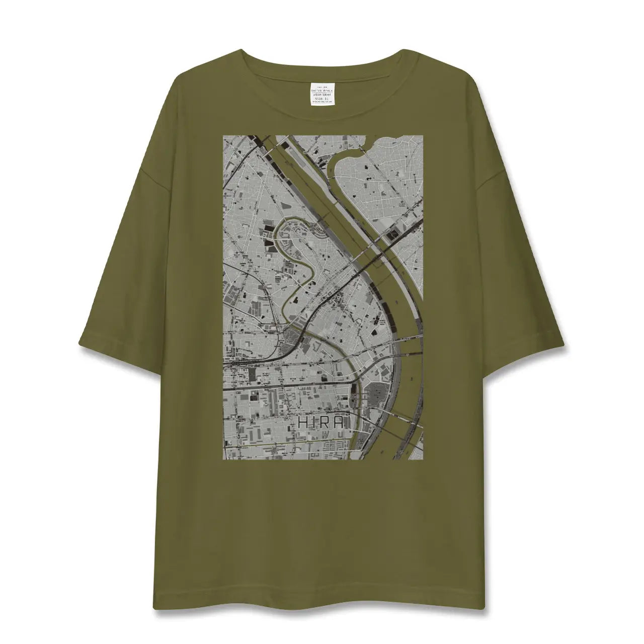 【平井(東京都)】地図柄ビッグシルエットTシャツ