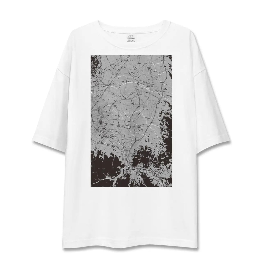 【平賀(青森県)】地図柄ビッグシルエットTシャツ