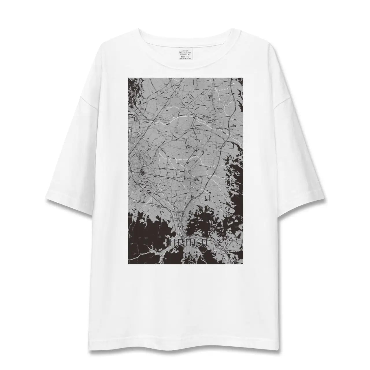 【平賀(青森県)】地図柄ビッグシルエットTシャツ