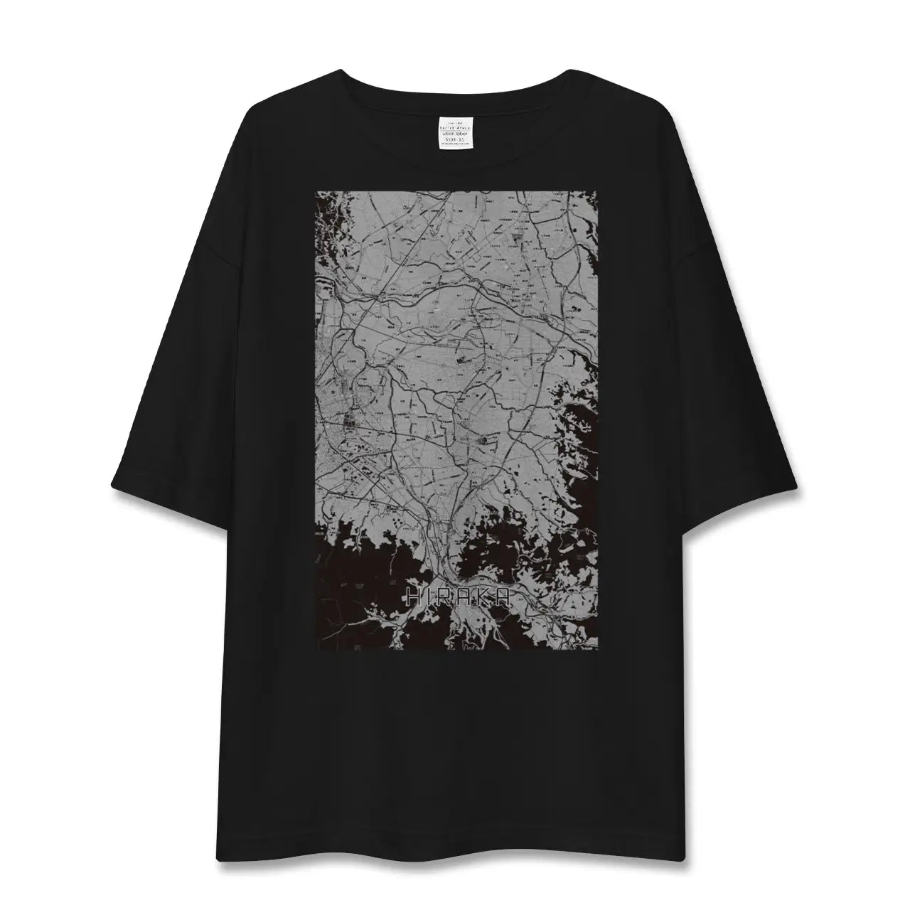 【平賀(青森県)】地図柄ビッグシルエットTシャツ