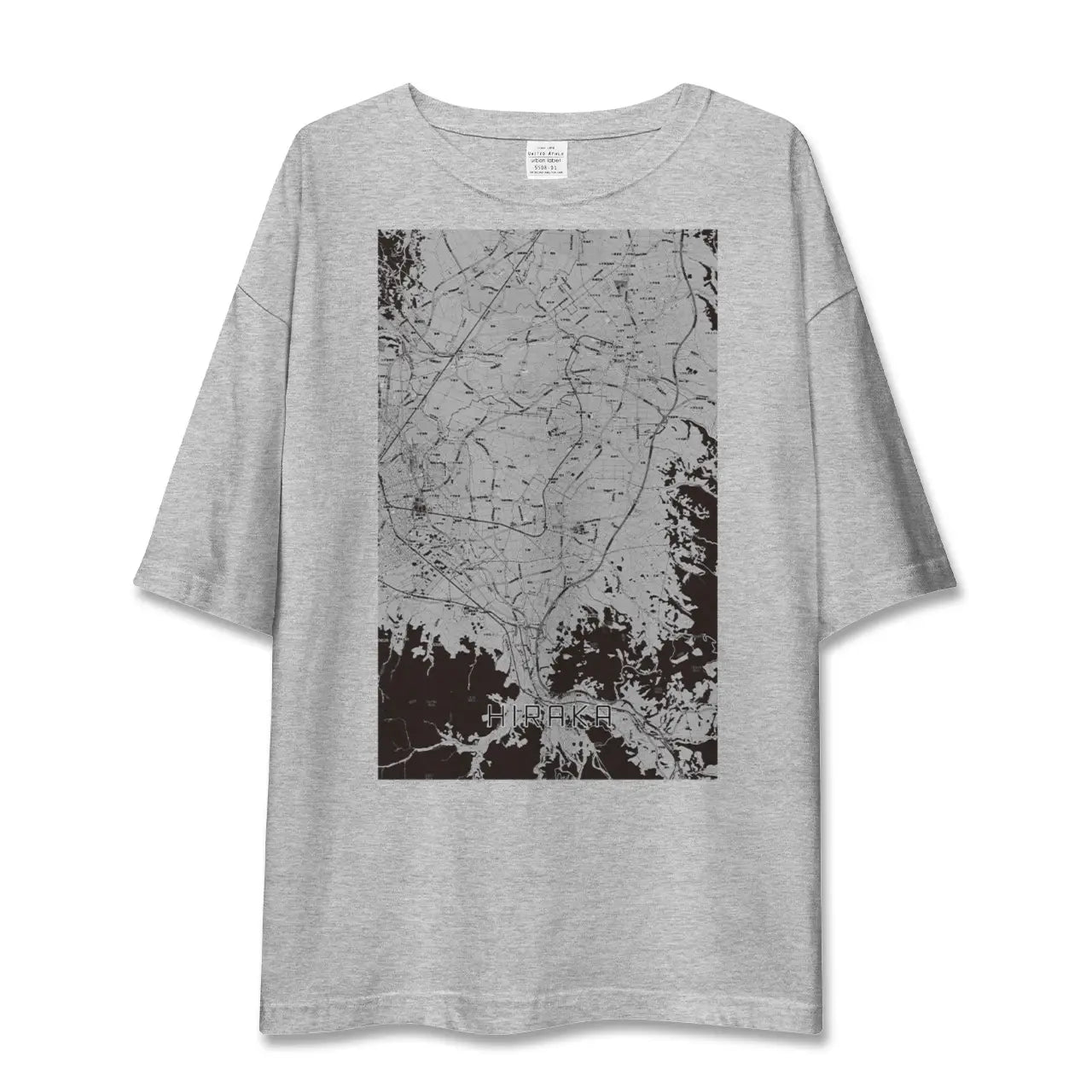 【平賀(青森県)】地図柄ビッグシルエットTシャツ
