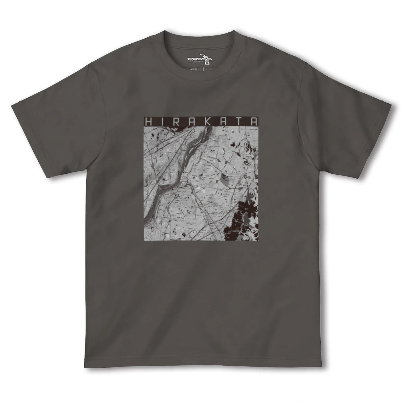 【枚方(大阪府)】地図柄ヘビーウェイトTシャツ