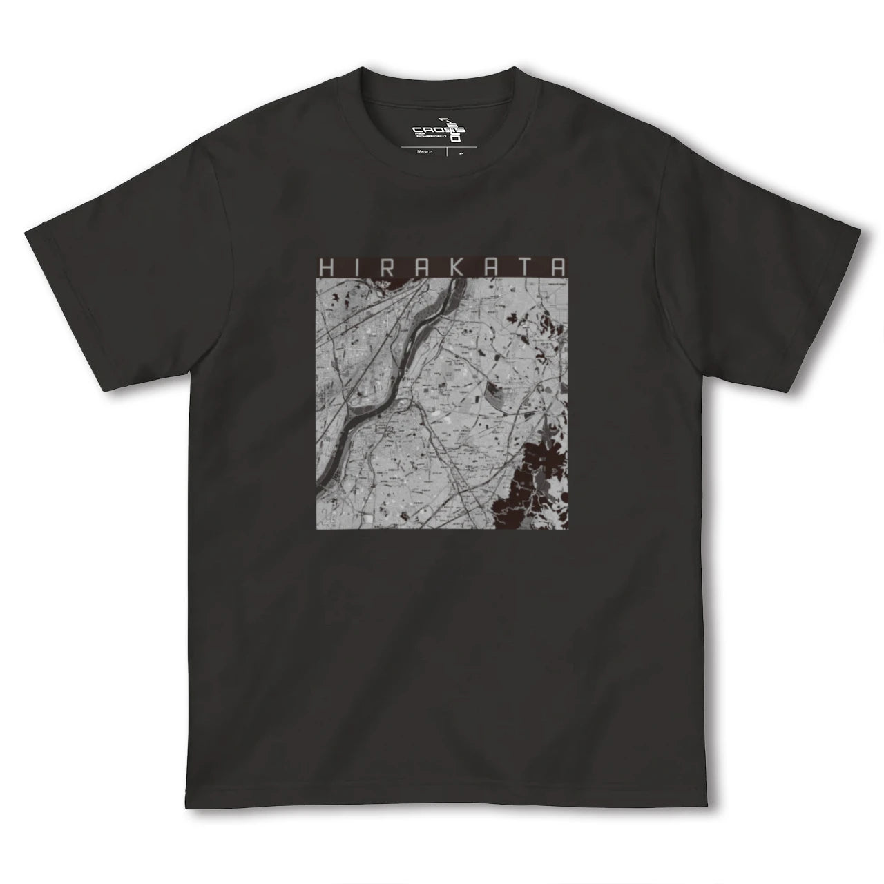 【枚方(大阪府)】地図柄ヘビーウェイトTシャツ