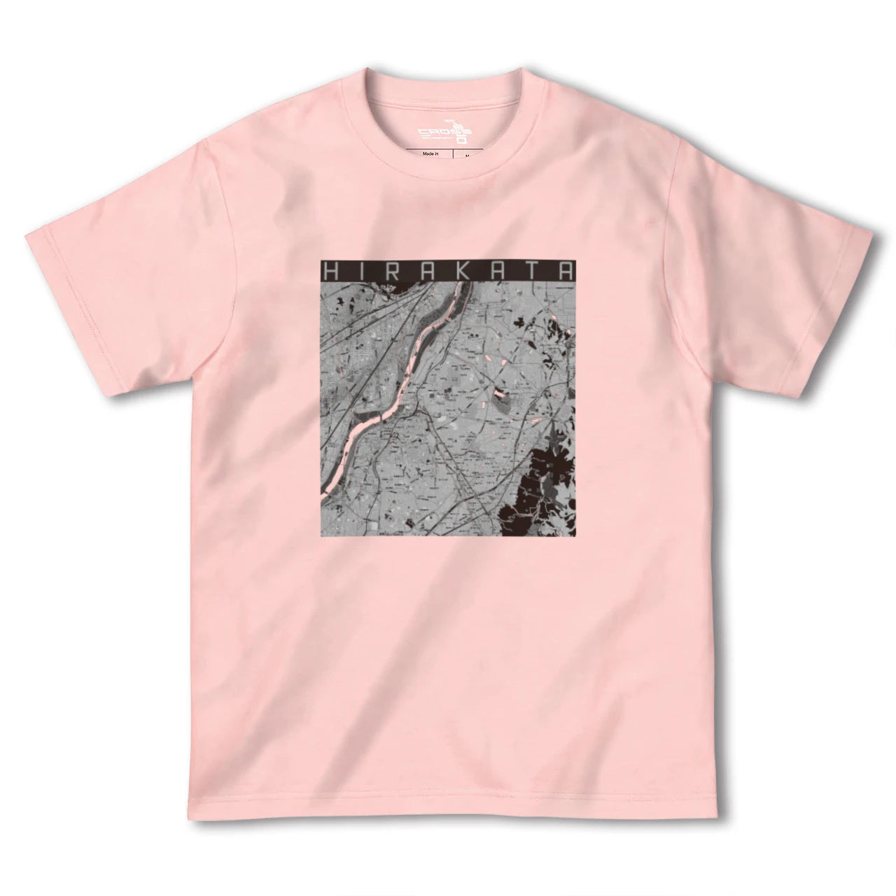 【枚方(大阪府)】地図柄ヘビーウェイトTシャツ