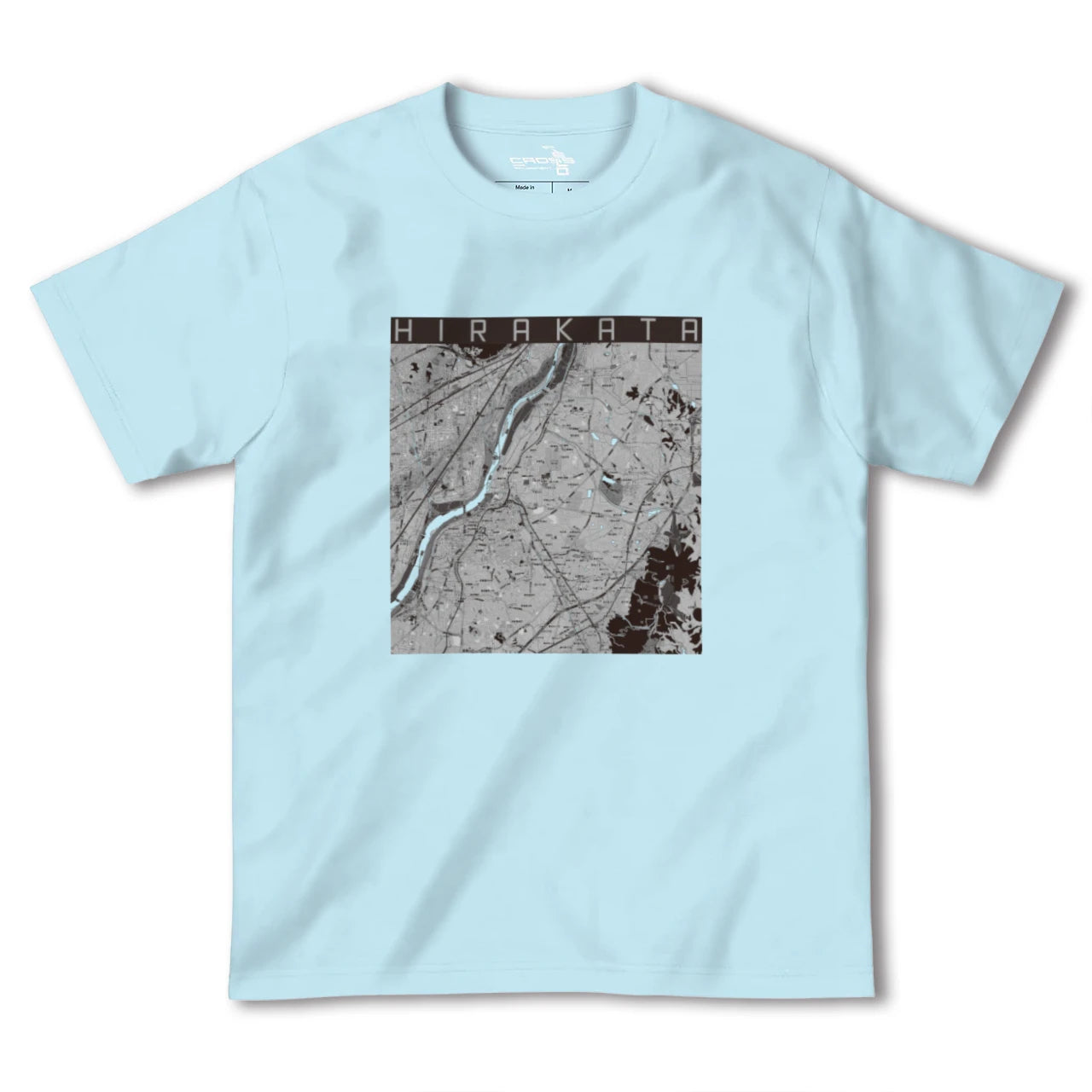 【枚方(大阪府)】地図柄ヘビーウェイトTシャツ