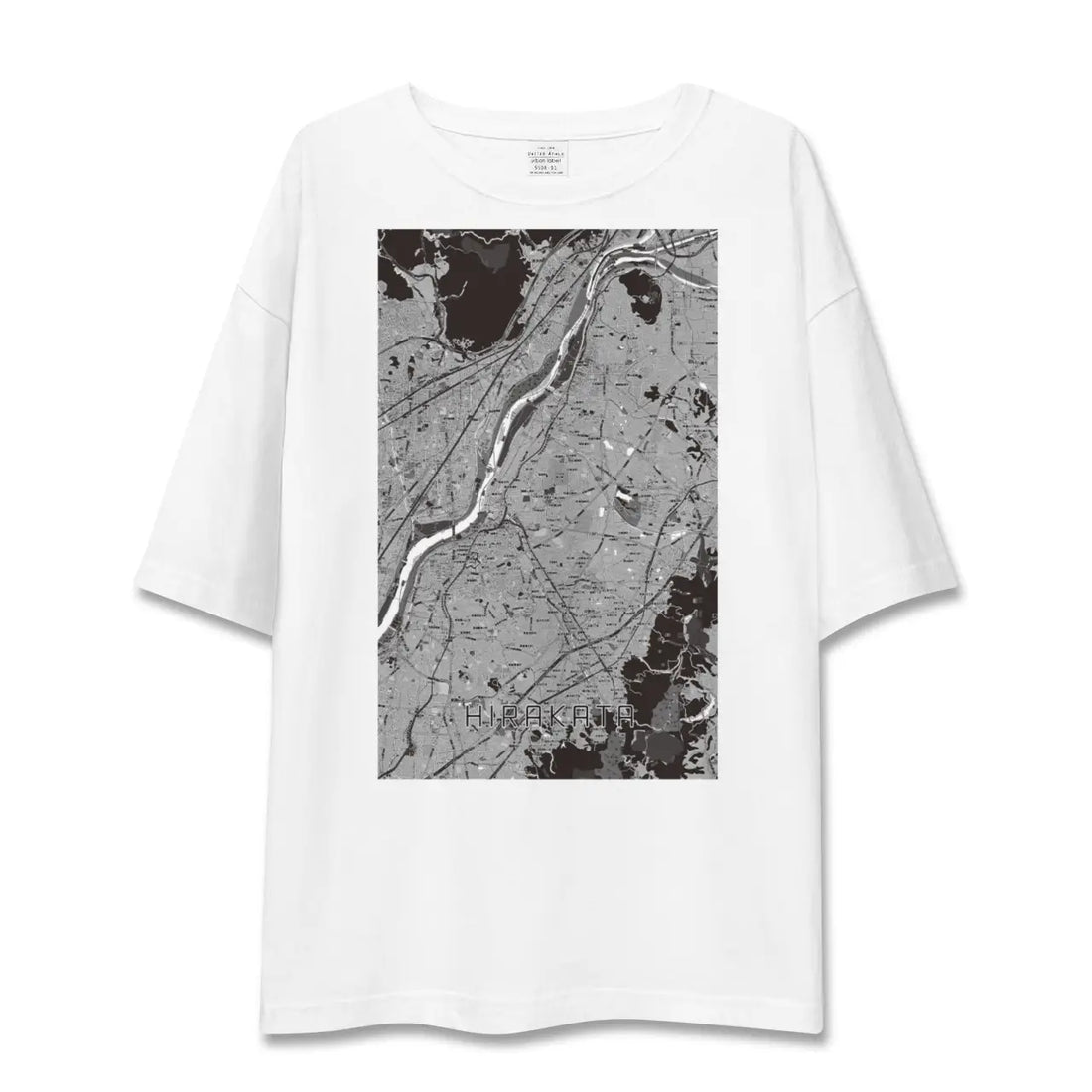 【枚方(大阪府)】地図柄ビッグシルエットTシャツ