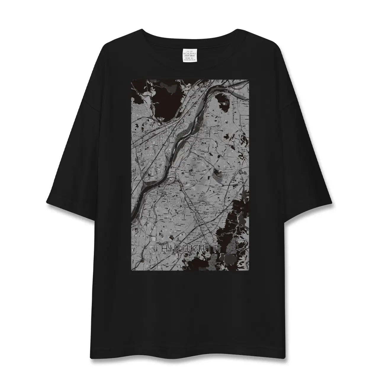 【枚方(大阪府)】地図柄ビッグシルエットTシャツ