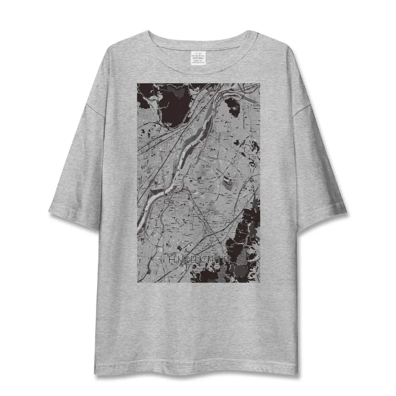 【枚方(大阪府)】地図柄ビッグシルエットTシャツ