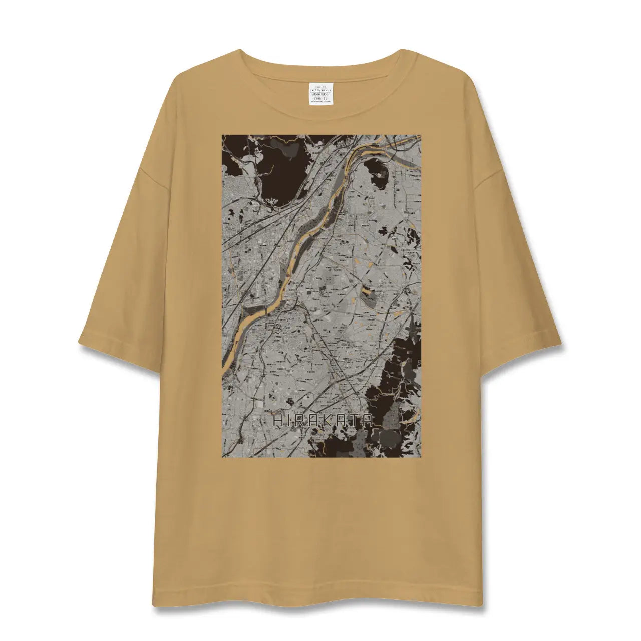 【枚方(大阪府)】地図柄ビッグシルエットTシャツ