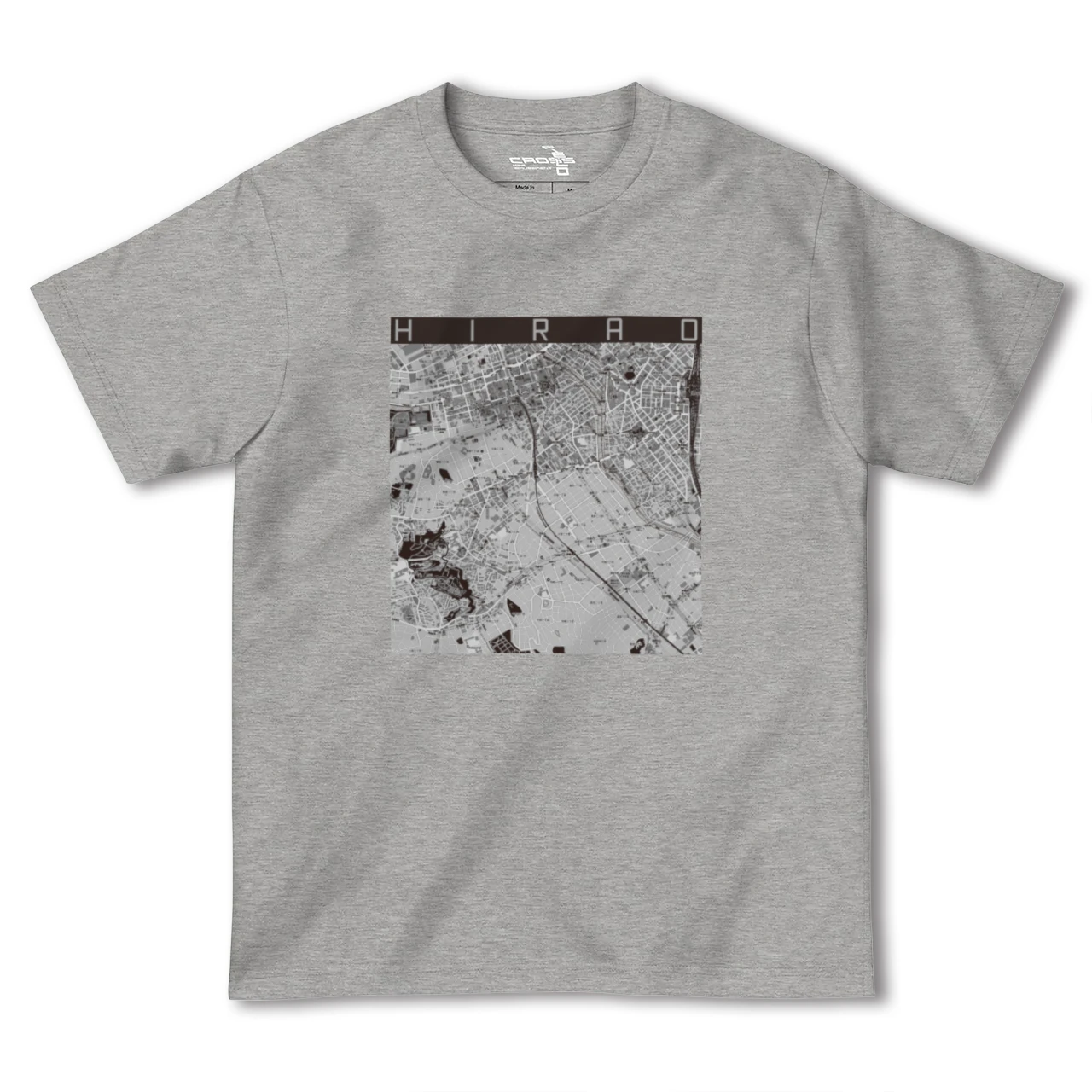 【平尾(福岡県)】地図柄ヘビーウェイトTシャツ