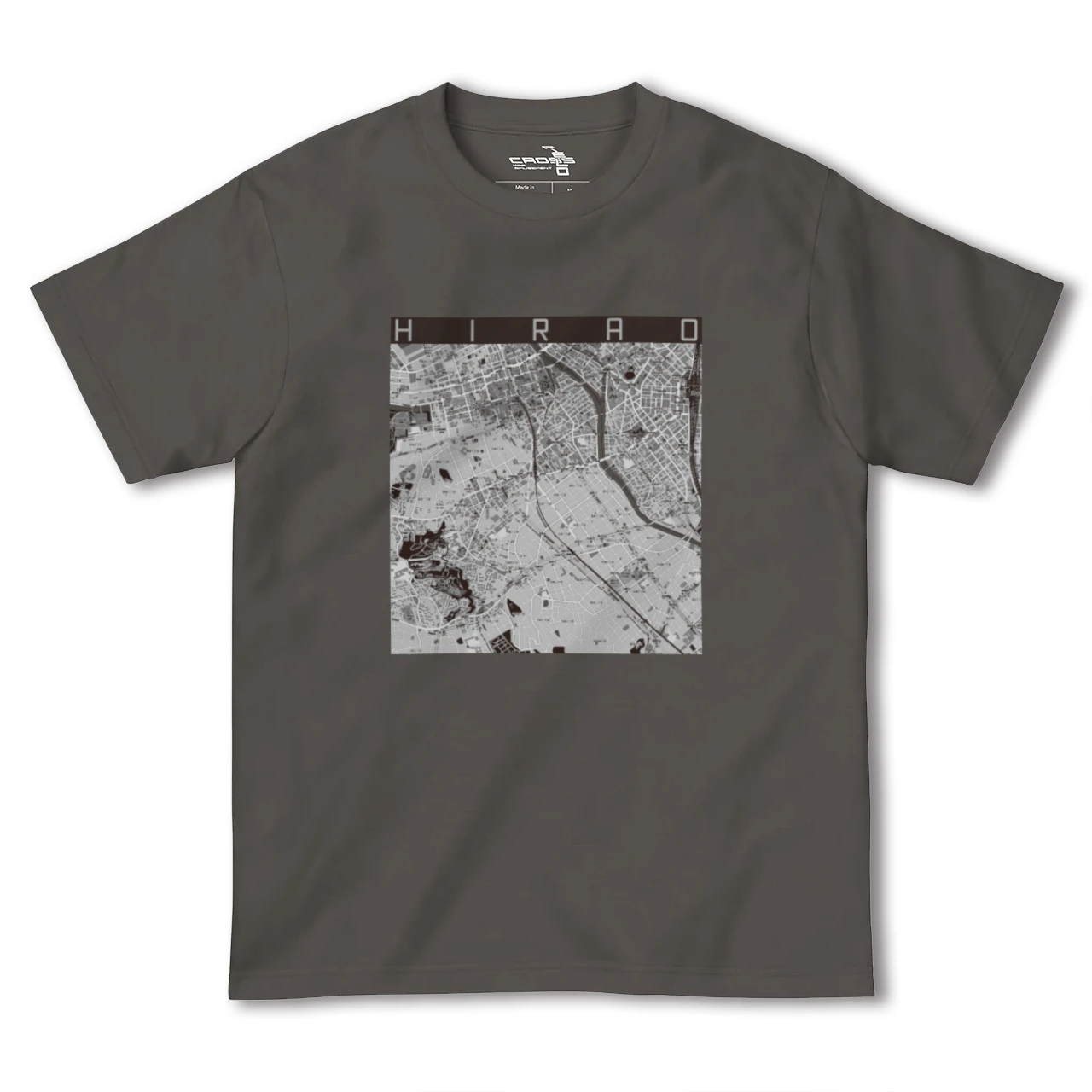 【平尾(福岡県)】地図柄ヘビーウェイトTシャツ