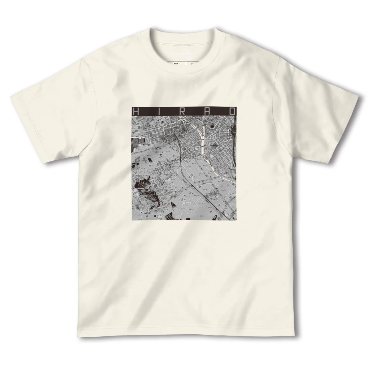 【平尾(福岡県)】地図柄ヘビーウェイトTシャツ