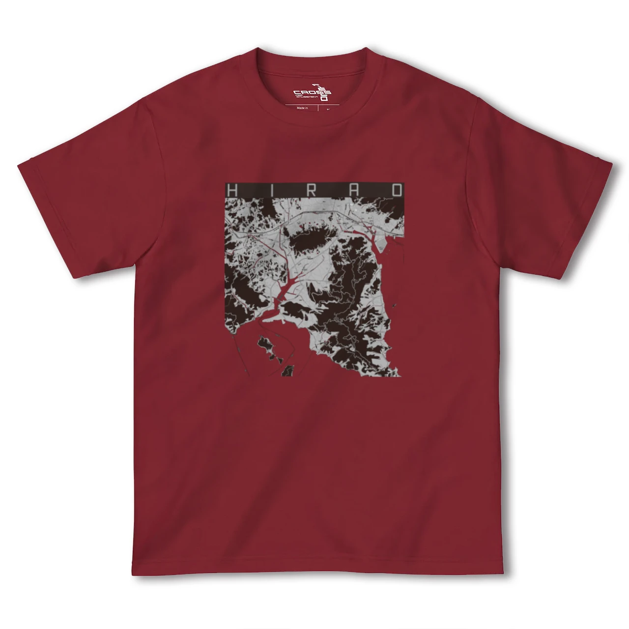 【平生(山口県)】地図柄ヘビーウェイトTシャツ