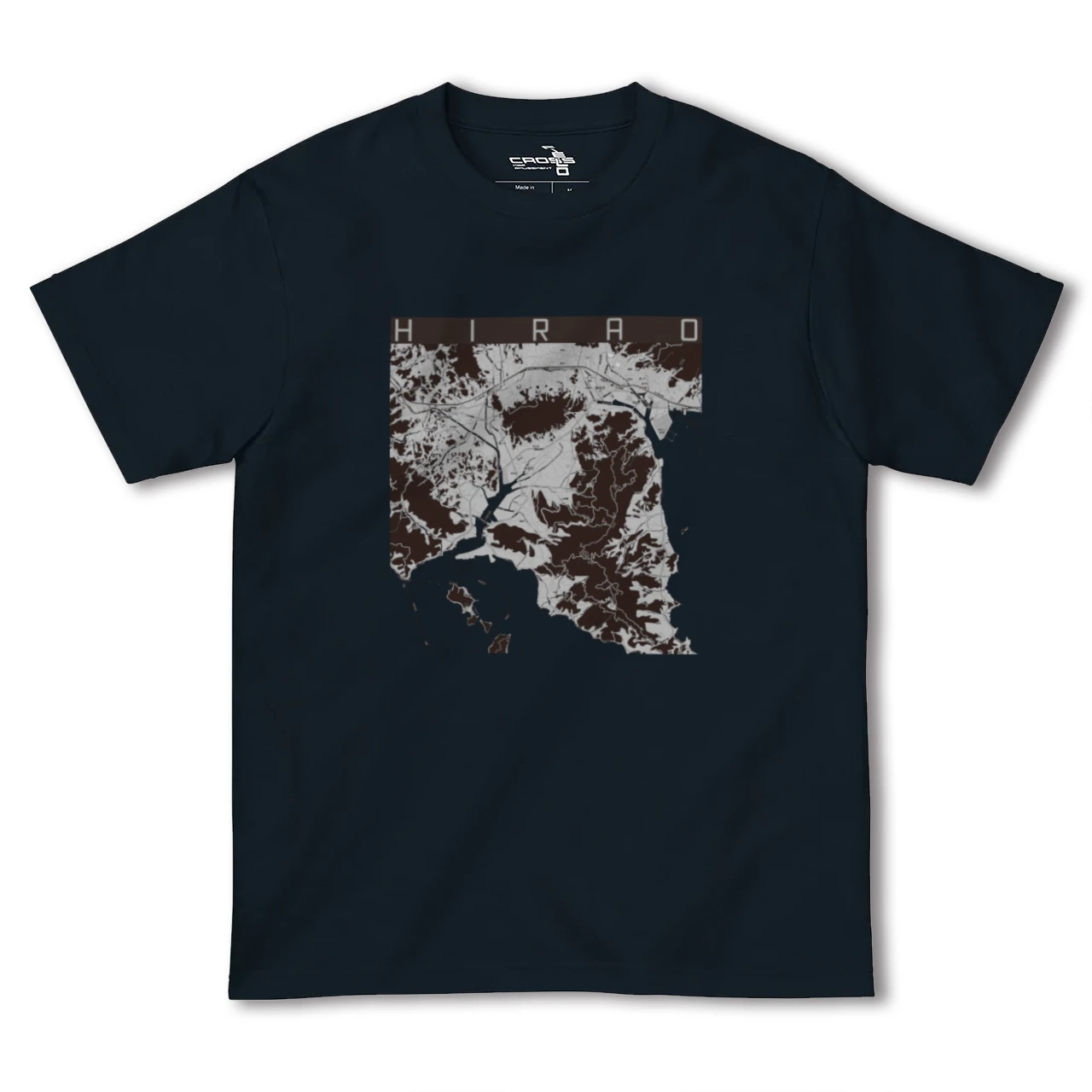 【平生(山口県)】地図柄ヘビーウェイトTシャツ
