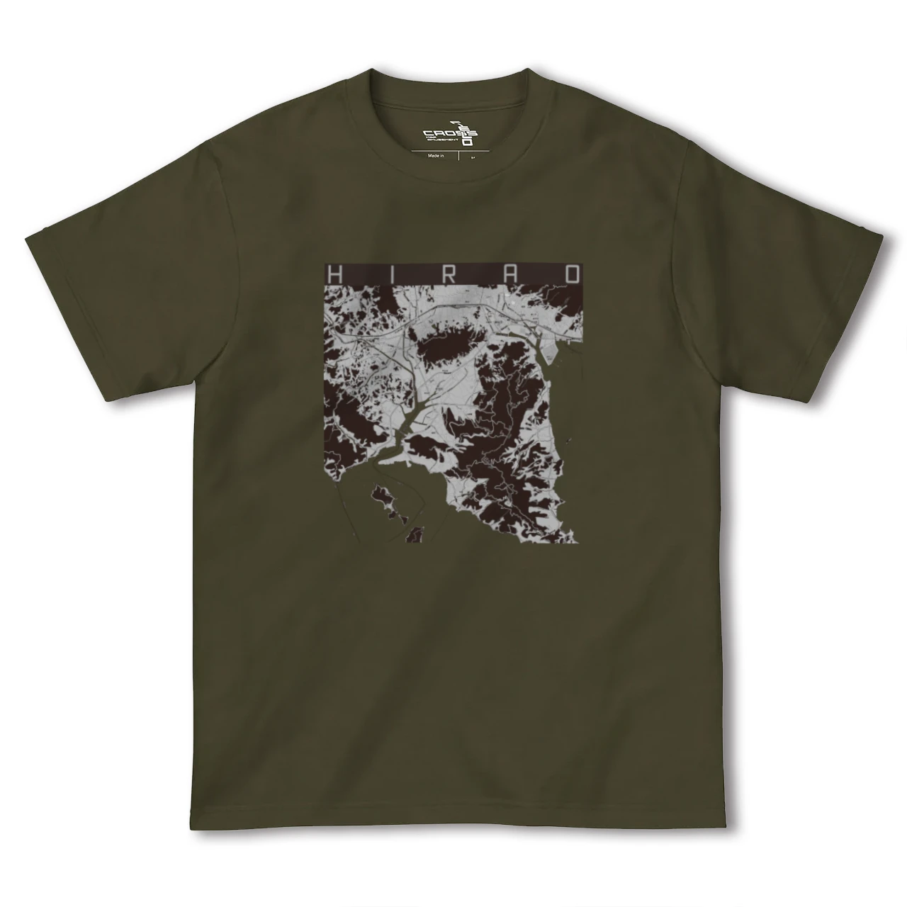【平生(山口県)】地図柄ヘビーウェイトTシャツ