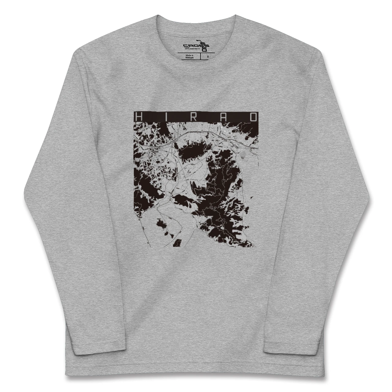 【平生(山口県)】地図柄ロングスリーブTシャツ
