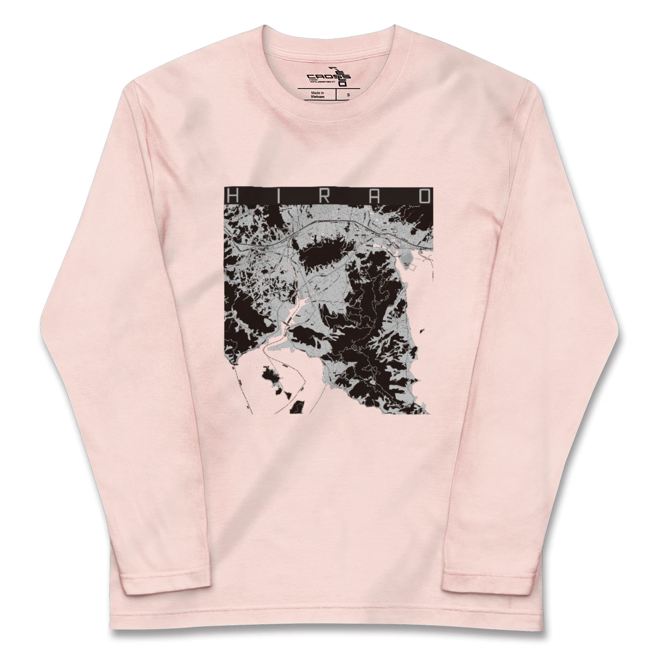 【平生(山口県)】地図柄ロングスリーブTシャツ