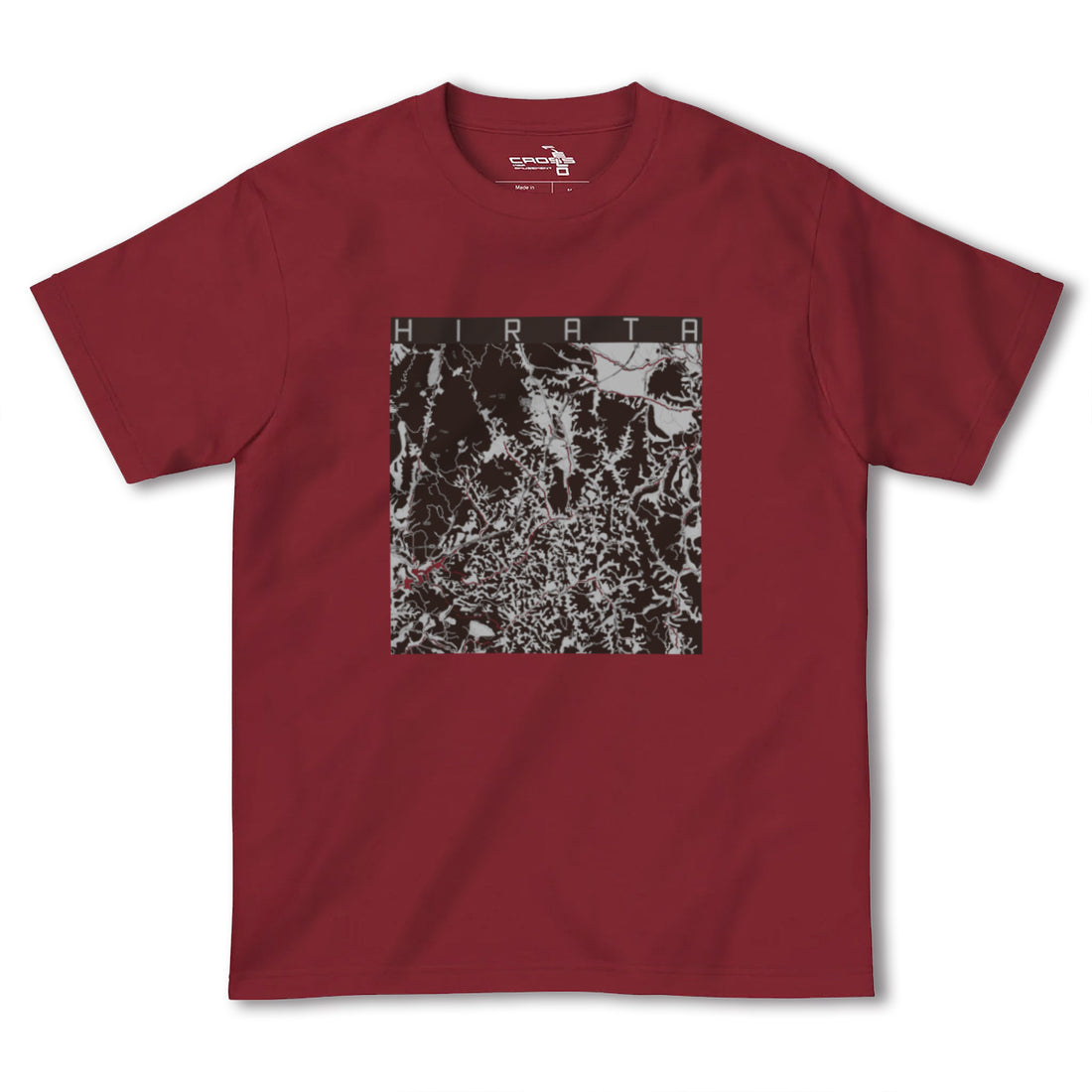 【平田(福島県)】地図柄ヘビーウェイトTシャツ