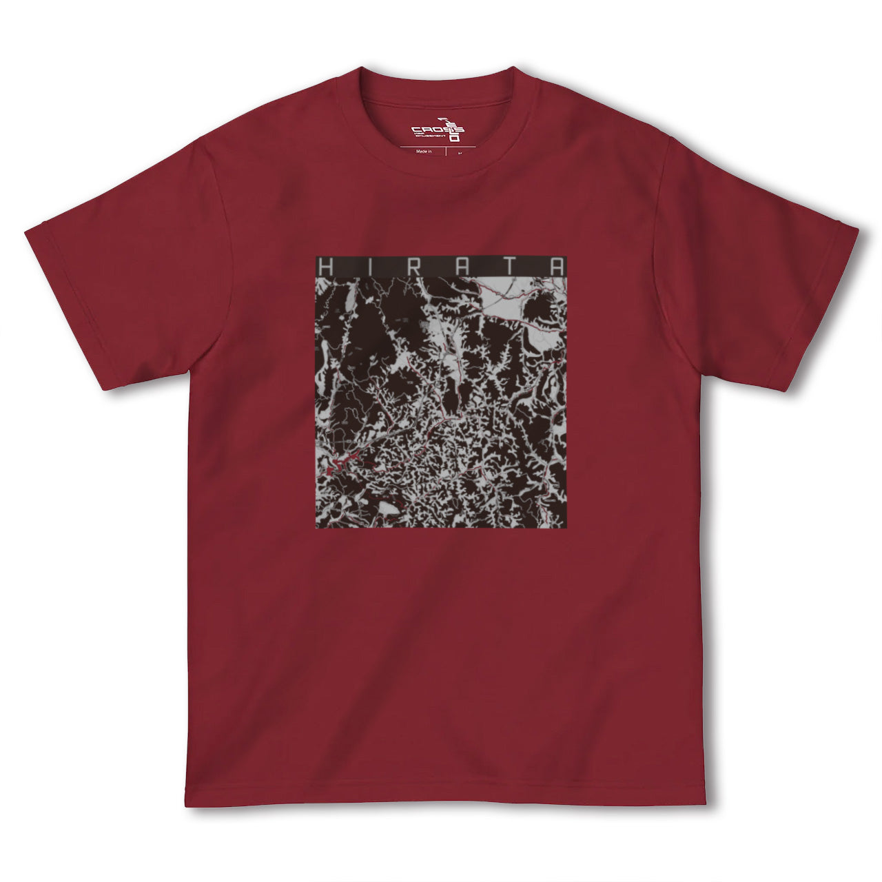 【平田(福島県)】地図柄ヘビーウェイトTシャツ