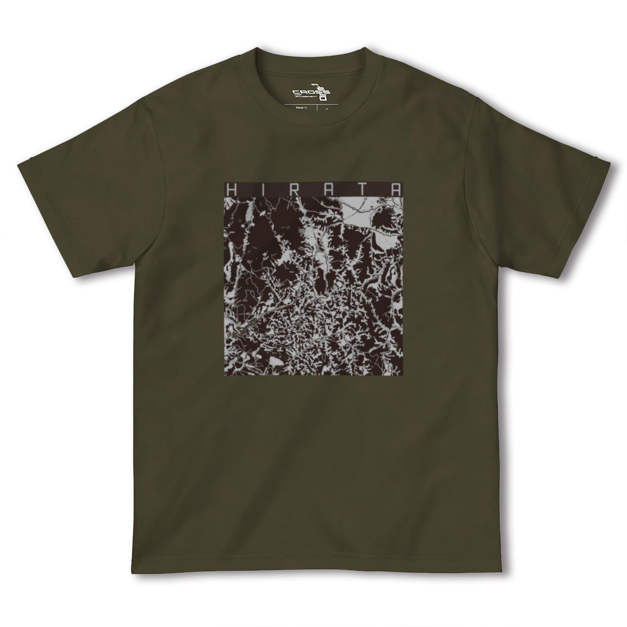 【平田(福島県)】地図柄ヘビーウェイトTシャツ