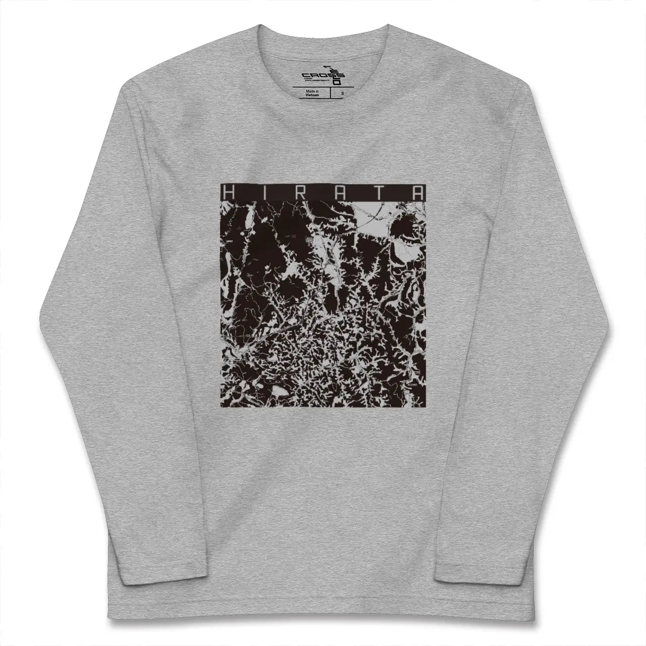 【平田(福島県)】地図柄ロングスリーブTシャツ