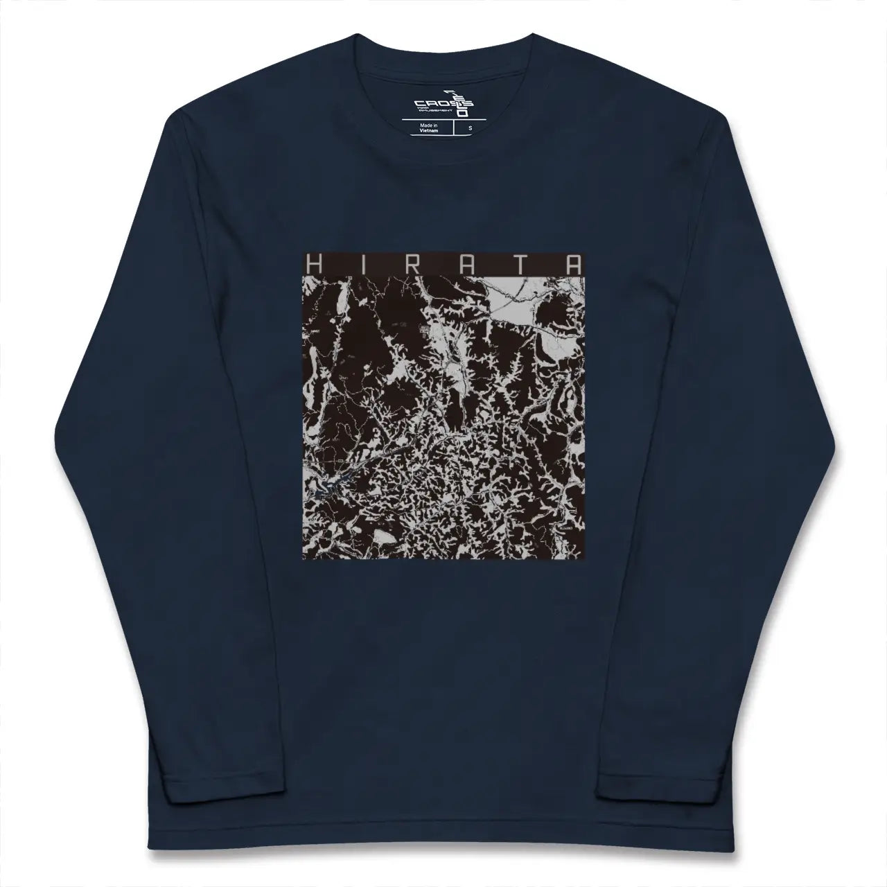 【平田(福島県)】地図柄ロングスリーブTシャツ