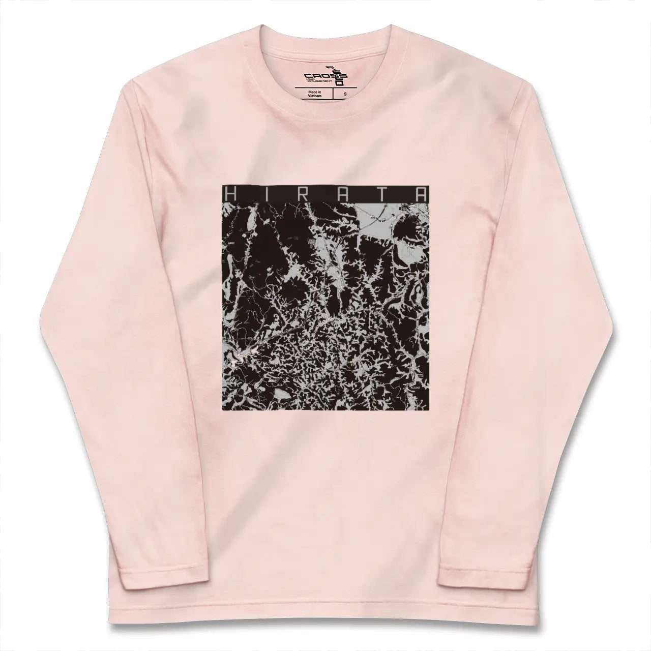 【平田(福島県)】地図柄ロングスリーブTシャツ
