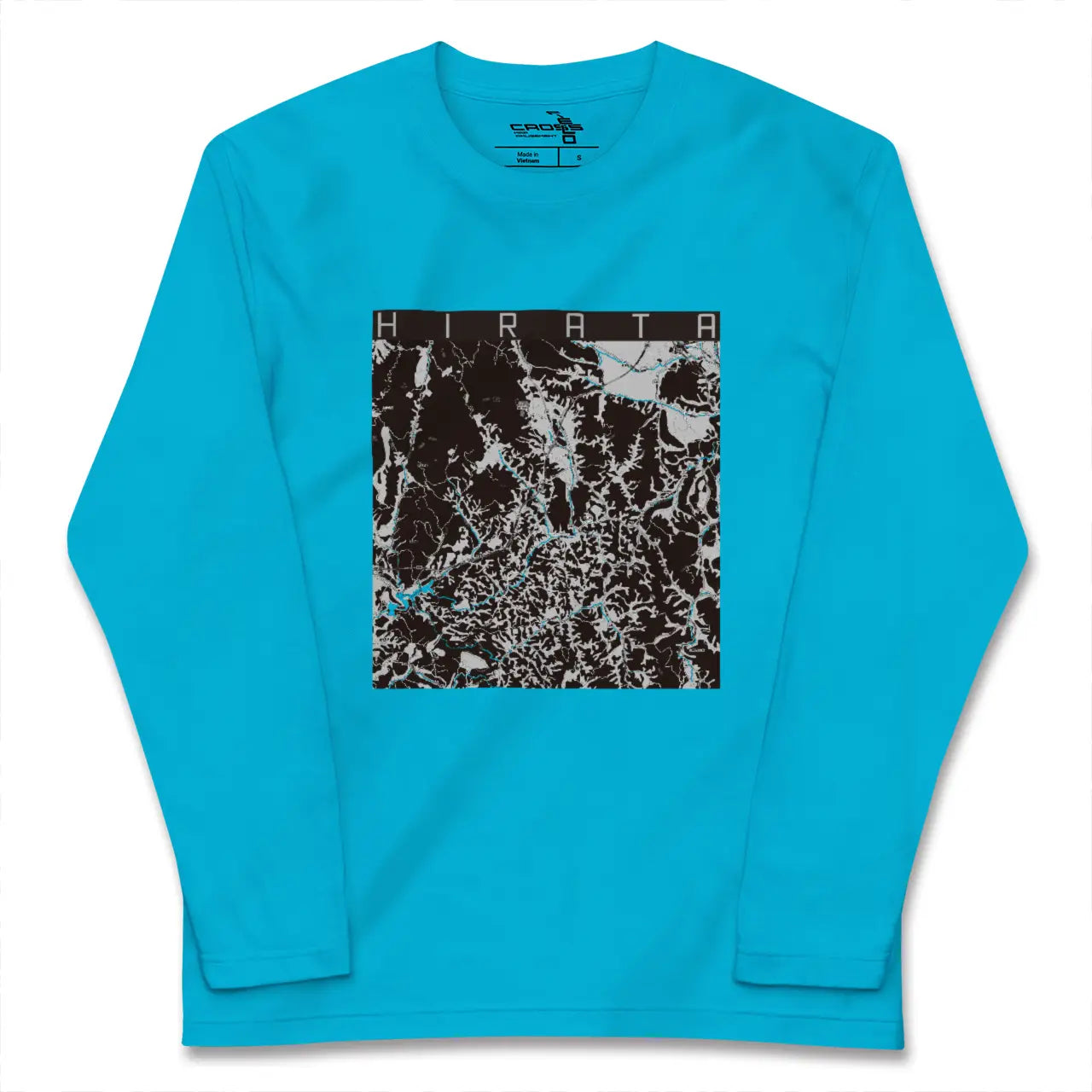 【平田(福島県)】地図柄ロングスリーブTシャツ