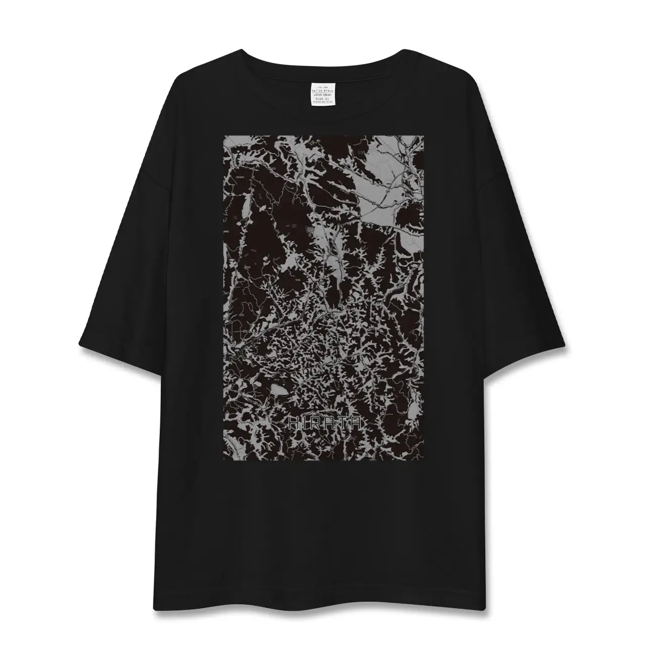 【平田(福島県)】地図柄ビッグシルエットTシャツ