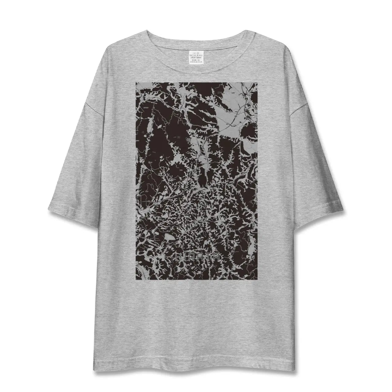【平田(福島県)】地図柄ビッグシルエットTシャツ