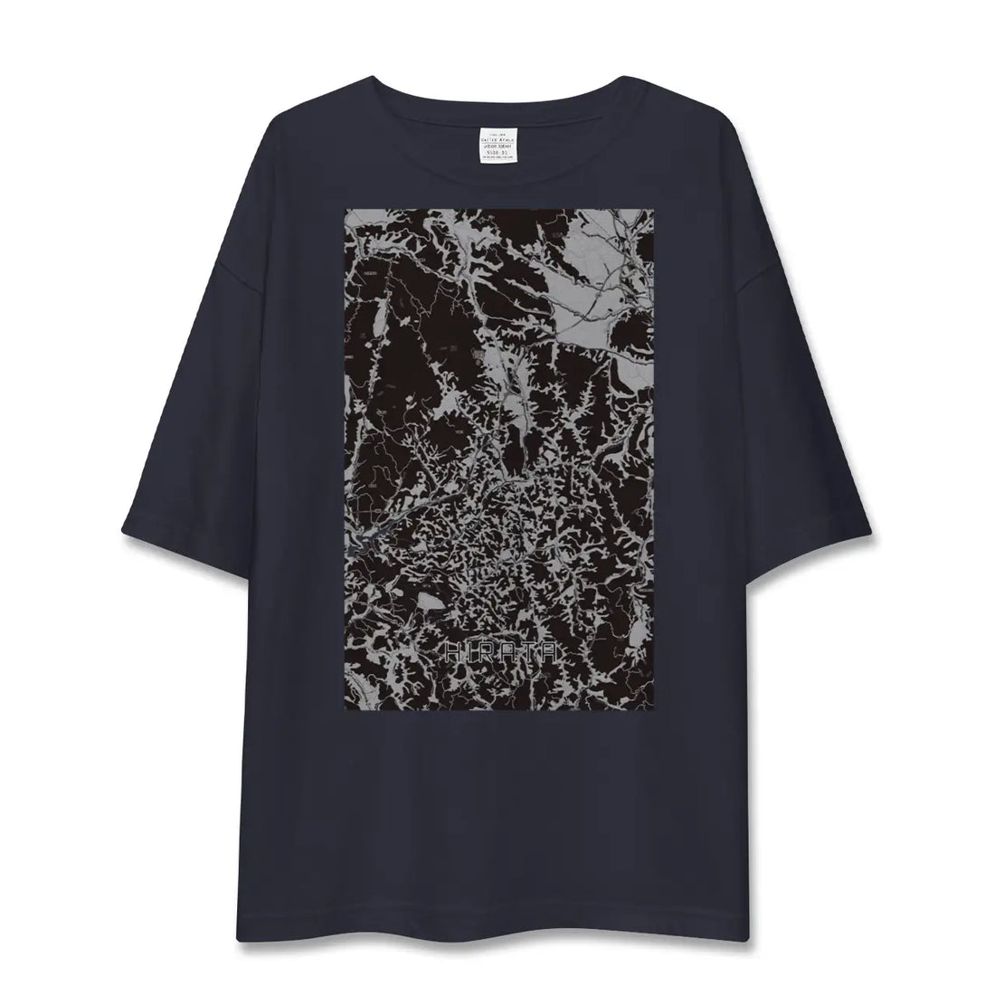 【平田(福島県)】地図柄ビッグシルエットTシャツ